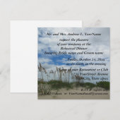 リハーサルディナー シーグラスビーチ 招待状 (正面/裏面)