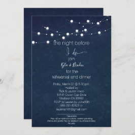 リハーサルディナー/パーティーの招待状/星空の招待 招待状