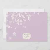 リハーサルディナー – モダンフローラスワールフローリッシュ 招待状 (裏面)