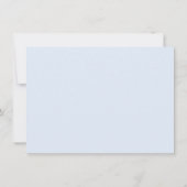 リハーサルディナー |モノグラムブルーギンガムフローラ 招待状 (裏面)