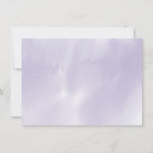 リハーサルディナー | ライラック アメシスト 水彩 招待状 (裏面)