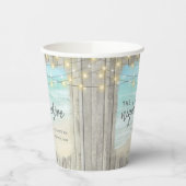 リハーサルディナー ラスティックビーチウェディング 紙コップ (左)