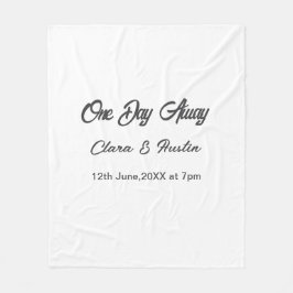 リハーサルディナー 前夜の名前の夜 フリースブランケット