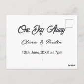 リハーサルディナー 前夜の名前の夜 ポストカード (裏面)