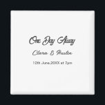 リハーサルディナー 前夜の名前の夜 マグネット<br><div class="desc">デザイン</div>