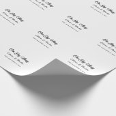 リハーサルディナー 前夜の名前付き ラッピングペーパー (角)