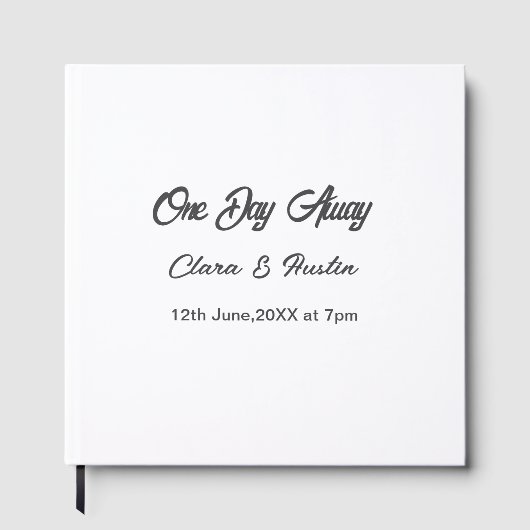 リハーサルディナー 前夜の名前 ゲストブック (正面)