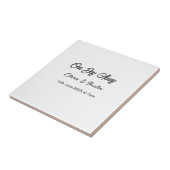 リハーサルディナー 前夜の名前 タイル (側面)