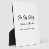 リハーサルディナー 前夜の名前 フォトプラーク (側面)