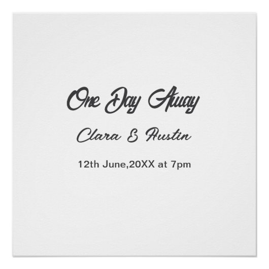 リハーサルディナー 前夜の名前 ポスター (正面)