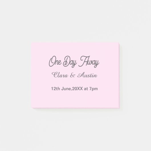 リハーサルディナー 前夜の名前 ポストイット (正面)