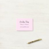 リハーサルディナー 前夜の名前 ポストイット (デスク上)