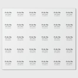 リハーサルディナー 前夜の名前 ラッピングペーパー