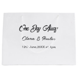 リハーサルディナー 前夜の名前 ラージペーパーバッグ