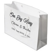 リハーサルディナー 前夜の名前 ラージペーパーバッグ (裏面アングル)