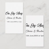 リハーサルディナー 前夜の名前 名刺 (正面/裏面)