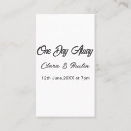 リハーサルディナー 前夜の名前 名刺