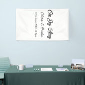 リハーサルディナー 前夜の名前 横断幕 (トレードショー)