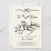 リハーサルディナー、前夜招待状 招待状 (正面)