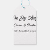 リハーサルディナー 前夜祭 ギフトタグ (裏面)