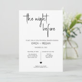 リハーサルディナー、前夜 招待状 (スタンド正面)