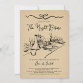 リハーサルディナー 前夜 招待状 (正面)