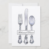 リハーサルディナー 招待状 (正面)