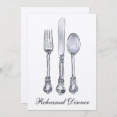 リハーサルディナー 招待状 (正面/裏面)