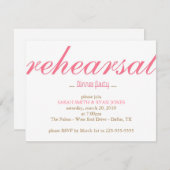 リハーサルディナー 招待状 (正面/裏面)