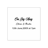 リハーサルディナー 1日 away 前夜 名前 ラバースタンプ (インプリント)