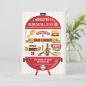 リハーサルディナーBBQ招待状 招待状 (スタンド正面)