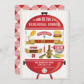 リハーサルディナーBBQ招待状 招待状 (正面/裏面)