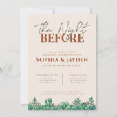 リハーサルディナーBOHOカボステラコッタ秋焼け 招待状 (正面)