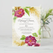 リハーサルディナーBOHOブルゴーニュフローラ秋バラ 招待状 (スタンド正面)