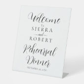 リハーサルミニマルディナーへようこそ 台座サイン (正面)