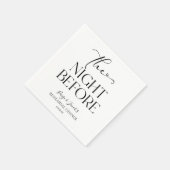 リハーサルミニマルディナ結婚ーの前の夜 スタンダードカクテルナプキン (角)