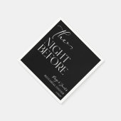 リハーサルミニマルディナ結婚ーの前の夜 スタンダードカクテルナプキン (角)