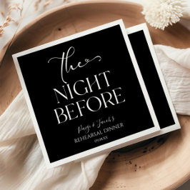 リハーサルミニマルディナ結婚ーの前の夜 スタンダードカクテルナプキン