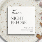 リハーサルミニマルディナ結婚ーの前の夜 スタンダードカクテルナプキン