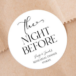 リハーサルミニマルディナ結婚ーの前の夜 ラウンドシール