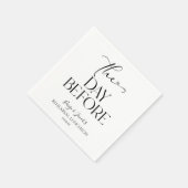 リハーサルミニマル結婚昼食会の前日 スタンダードカクテルナプキン (角)