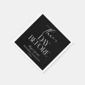 リハーサルミニマル結婚昼食会の前日 スタンダードカクテルナプキン (角)