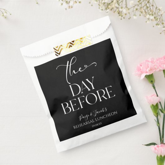 リハーサルミニマル結婚昼食会の前日 フェイバーバッグ (封をした状態)