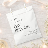 リハーサルミニマル結婚昼食会の前日 フェイバーバッグ (クリップ留めされた状態)