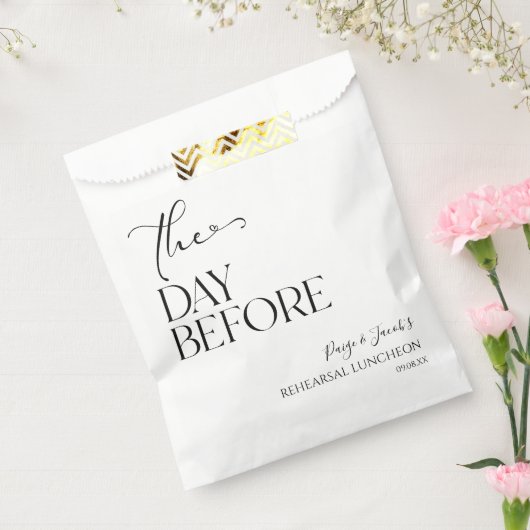 リハーサルミニマル結婚昼食会の前日 フェイバーバッグ (封をした状態)