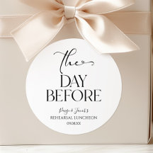 リハーサルミニマル結婚昼食会の前日