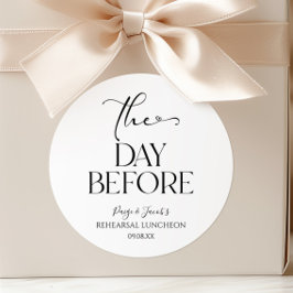 リハーサルミニマル結婚昼食会の前日 ラウンドシール