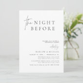 リハーサルモダンディナーの前に夜を明かす 招待状 (スタンド正面)