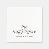 リハーサルモダンディナー前の夜 スタンダードカクテルナプキン (正面)