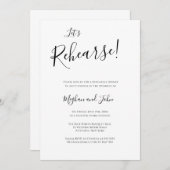 リハーサルモダンディナー招待状 招待状 (正面/裏面)